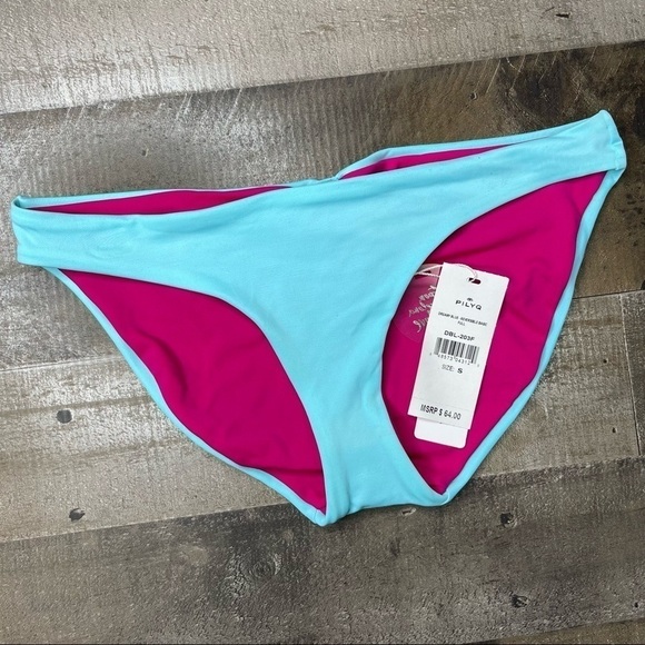 NWT Pilyq Reversible Bikini Bottom size Small - Picture 1 of 12